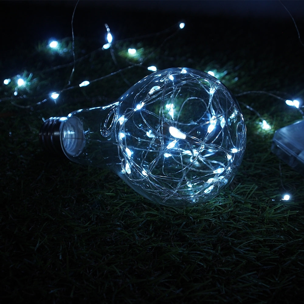 100 LED Girlianda, šaltai balta