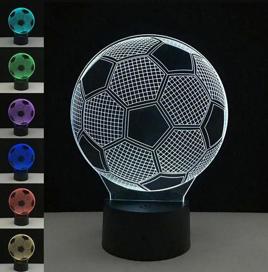 Dekoratyvinė LED lempa, futbolo kamuolio formos