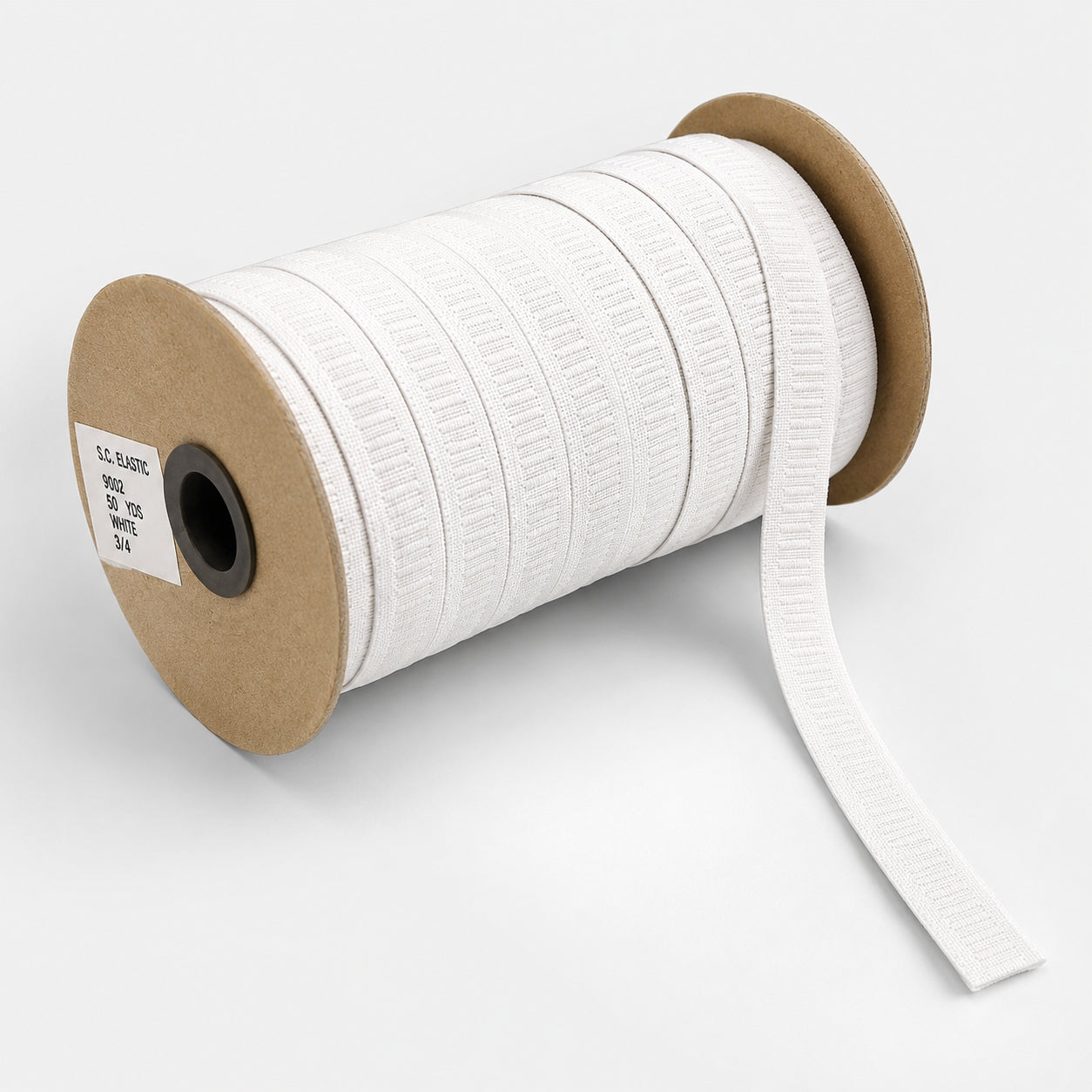 Elastinė juosta siuvimui 19 mm (45m) – balta
