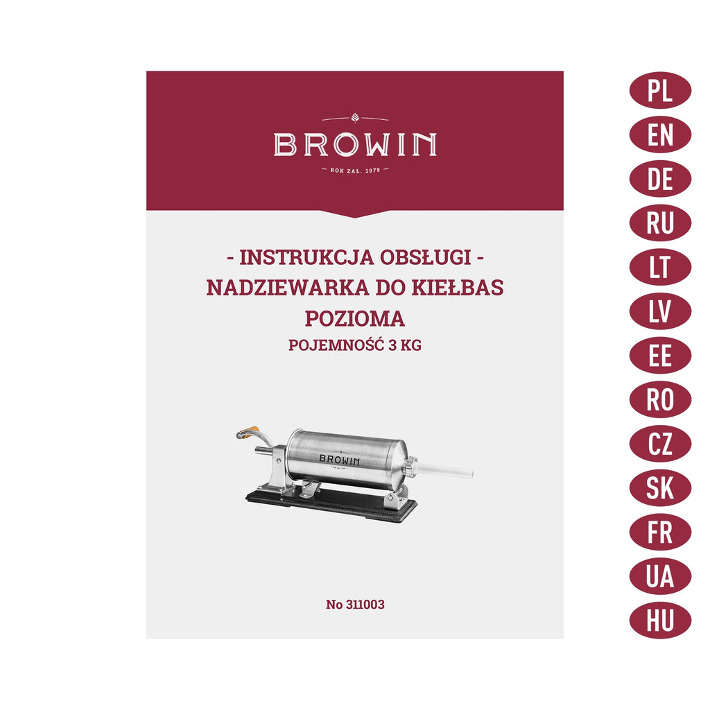 Horizontalus dešrelių kimštuvas 3 kg