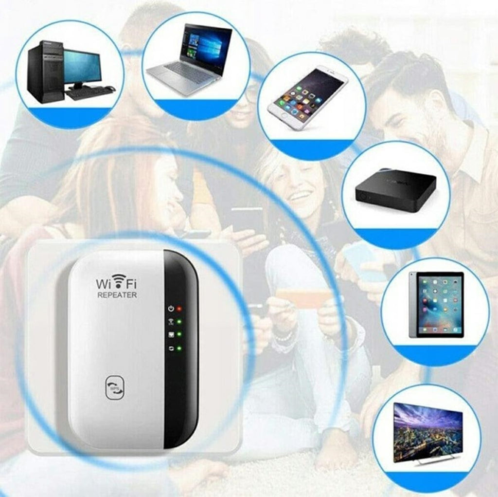 Kartotuvo 2,4 GHz signalo stiprintuvas Baltas