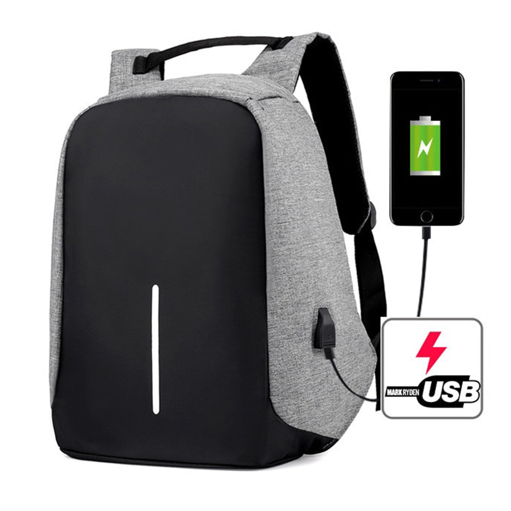 Kuprinė Su USB Lizdu - Mėlyna