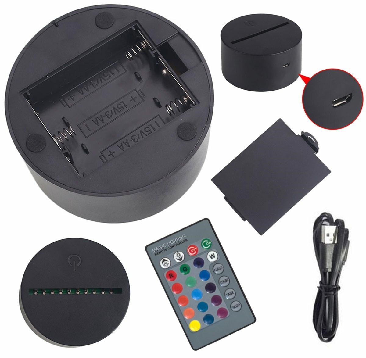 LED lempa rankos formos