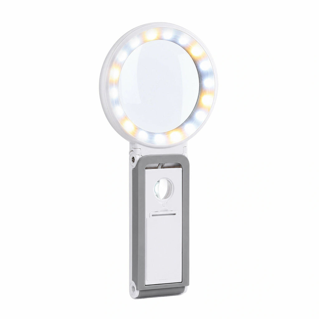 Lupa su LED apšvietimu ir stovu