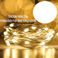 Prekes nuotrauka 100LED/WARMWHITE/USB