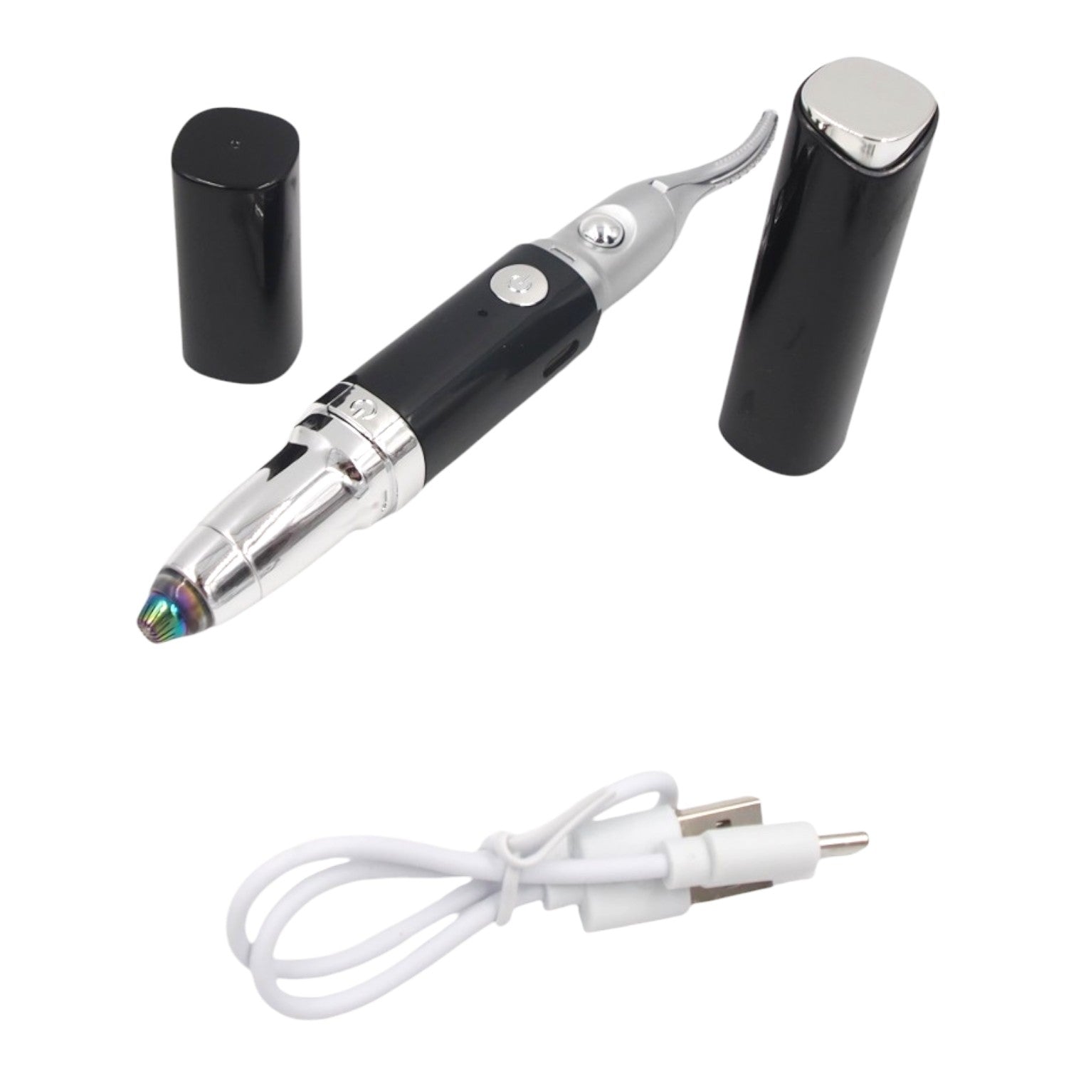 Elektrinis antakių ir veido plaukelių trimeris 2in1 (USB įkraunamas)