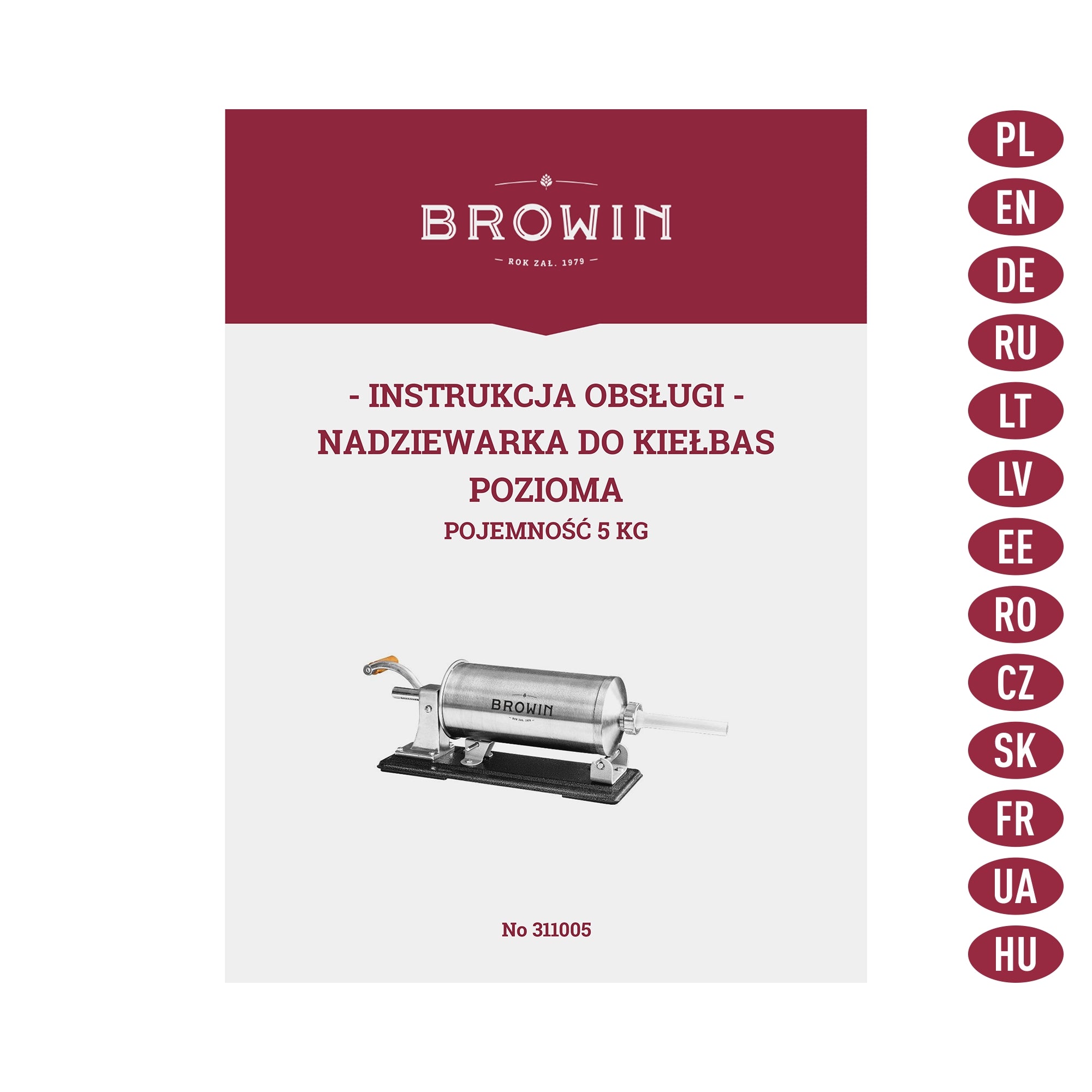Rankinis horizontalus kimštuvas 5kg