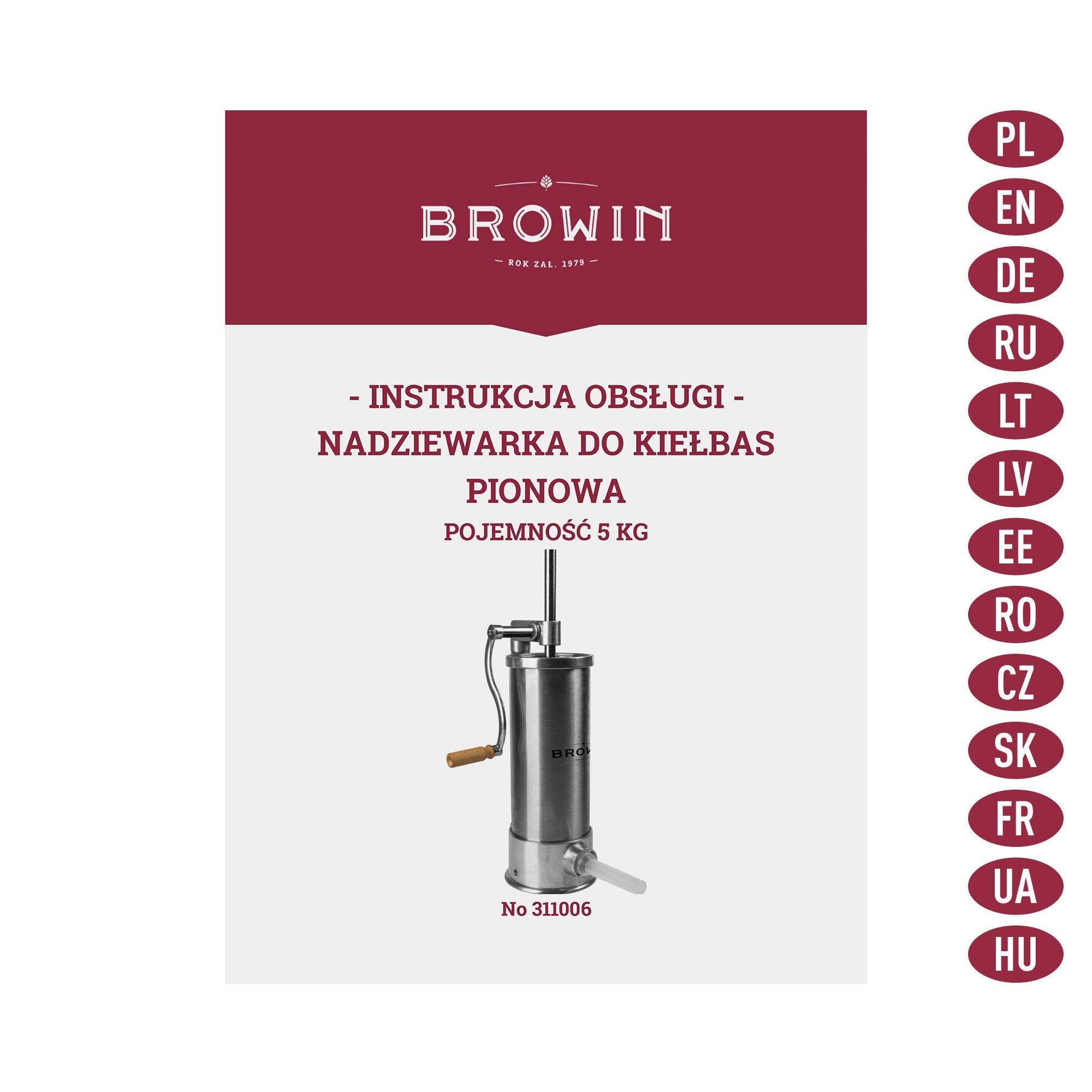Rankinis vertikalus kimštuvas 5kg
