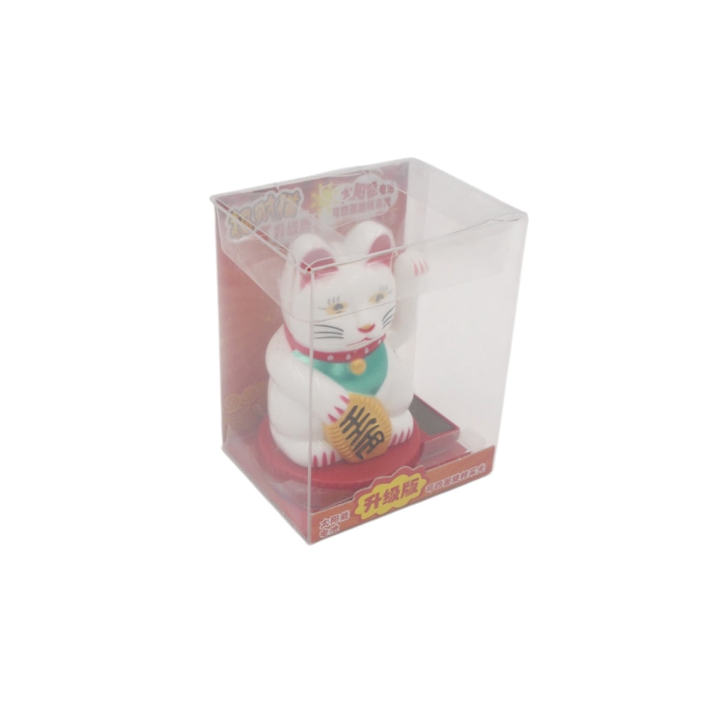 Saulės energija veikianti sėkmės katė „Maneki Neko“