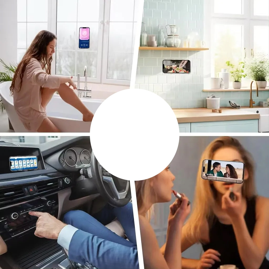 Silikoninė lipni plokštelė telefonui ORANŽINĖ