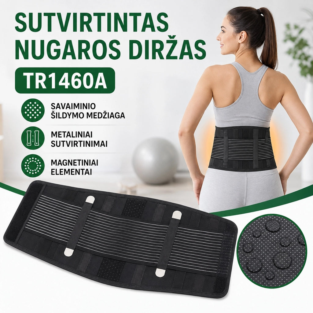 Sutvirtintas nugaros diržas - XXL