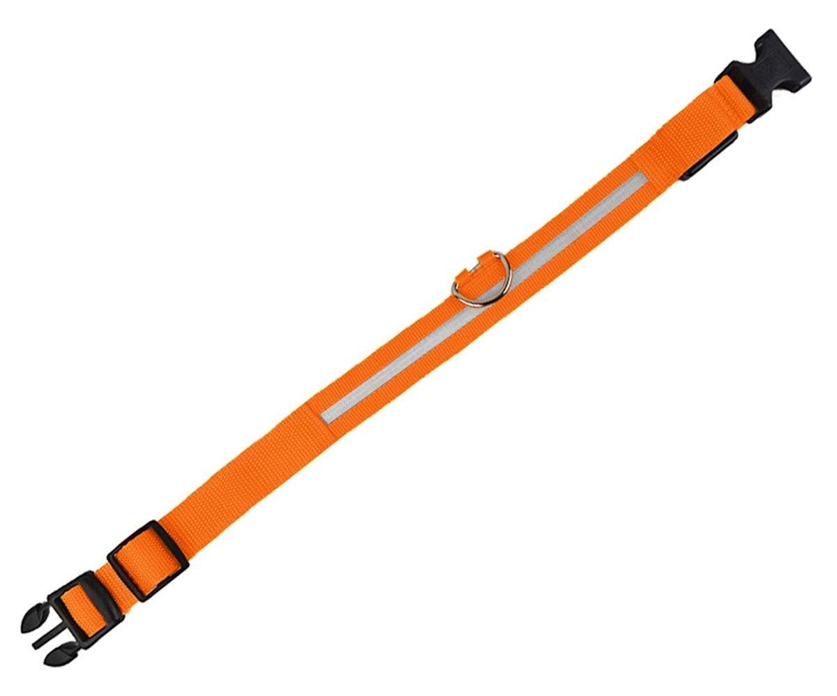 Šviečiantis LED antkaklis Oranžinis