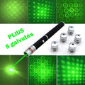 Žalias lazeris PLIUS 4 efektų galvutės 500mW